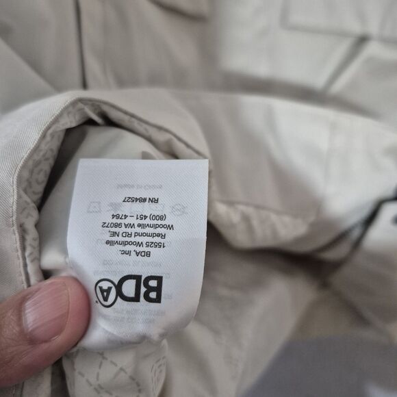 New Official NFL Super Bowl LIX Staff Anorak Beige Zip Hooded Rain Jacket Large - Picture 5 of 8